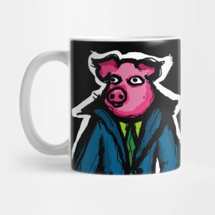 Pig Wearing Jacket Mug